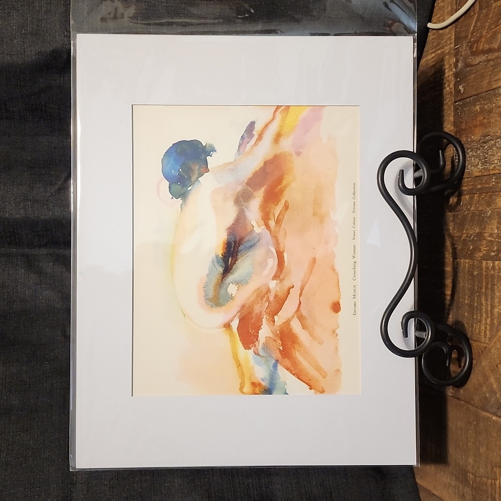 Crouching Woman Fine Art Print Edvard Munch